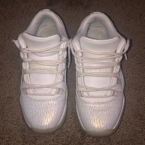 All white Retro 11s
